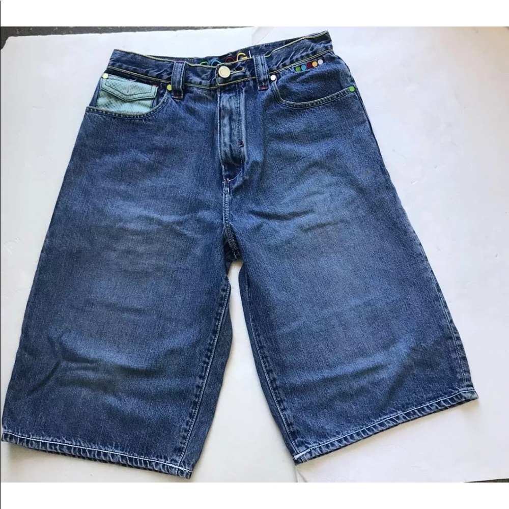 Coogi Mens/Teens Sz 20 Embroidered Jean Shorts
